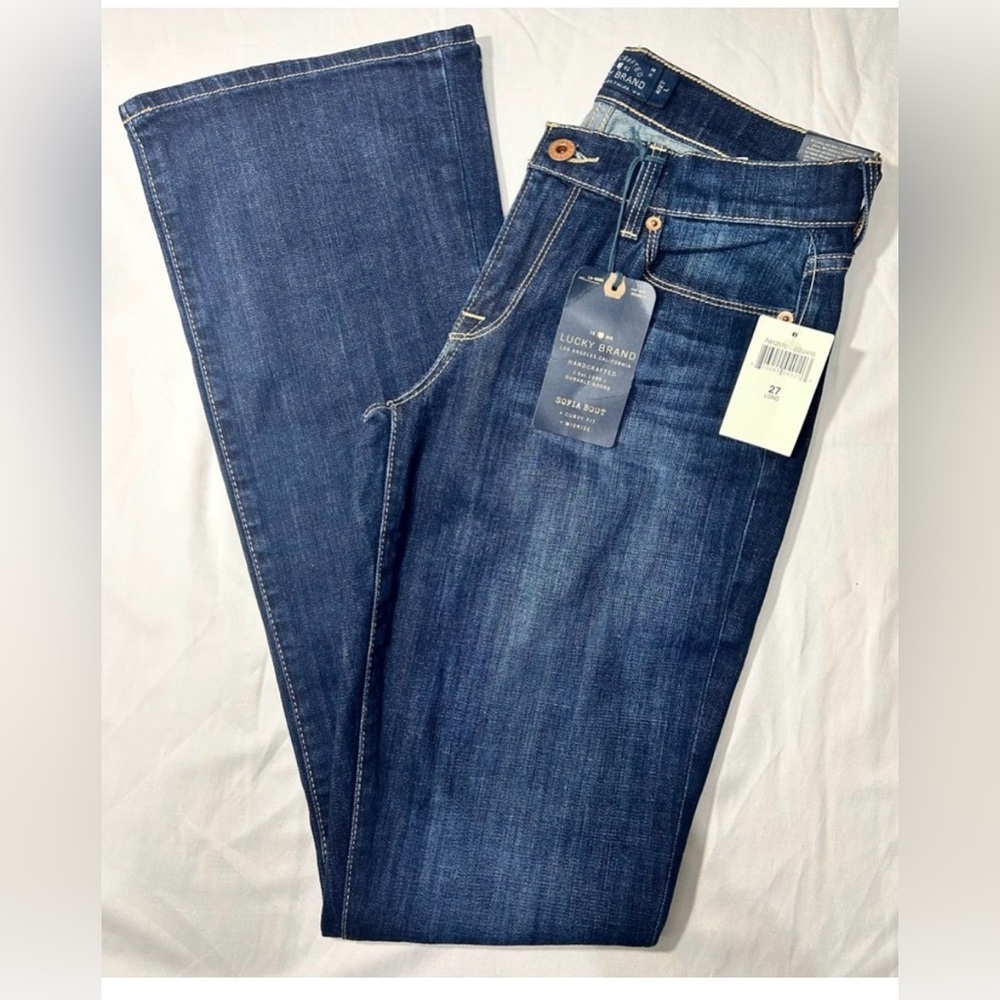 Lucky Brand women’s Sofia boot 
 mid rise  jeans size 4/27 Long - Picture 3 of 10